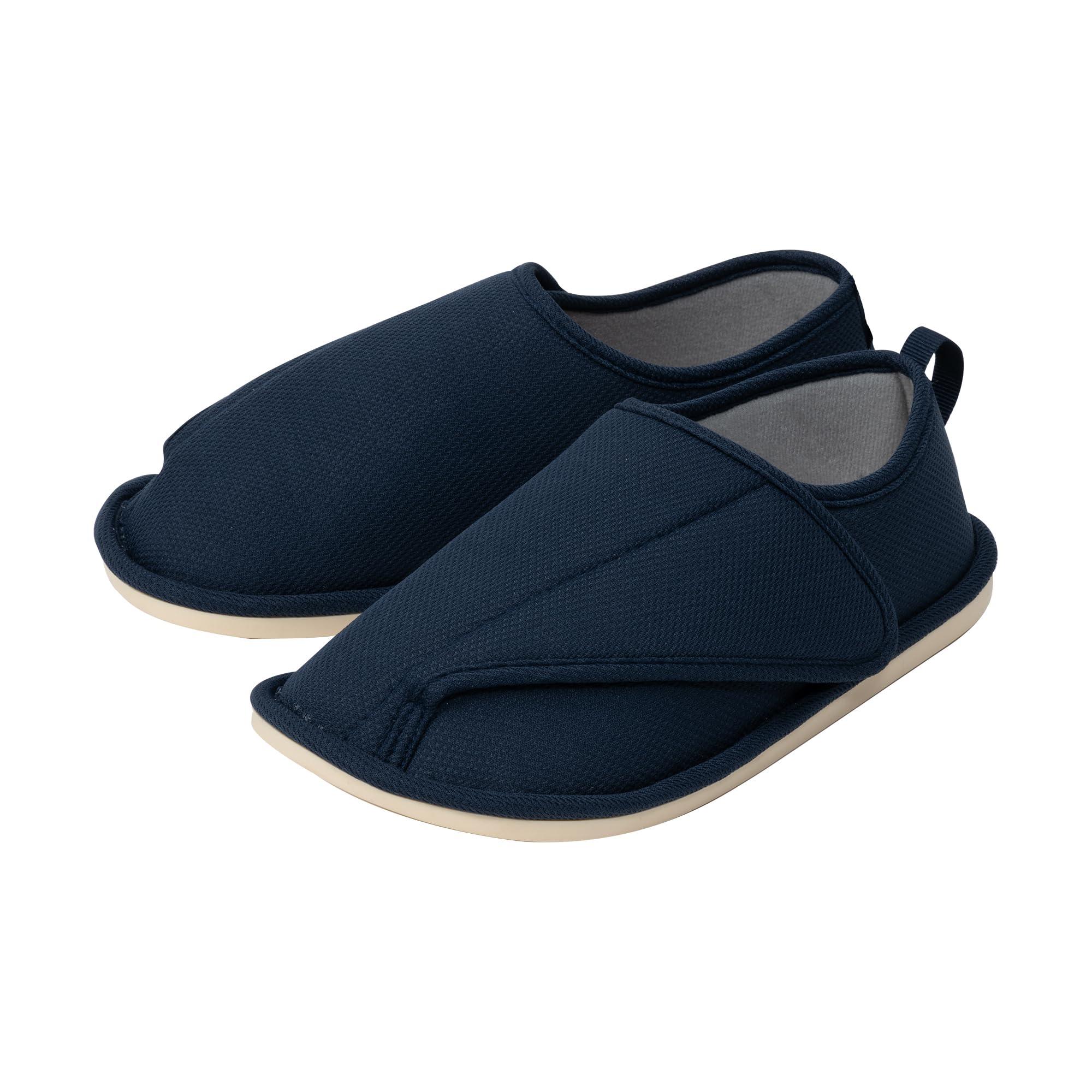 Anti-Slip Grip Shoes with Toe Cap Unisex/091752 Navy S