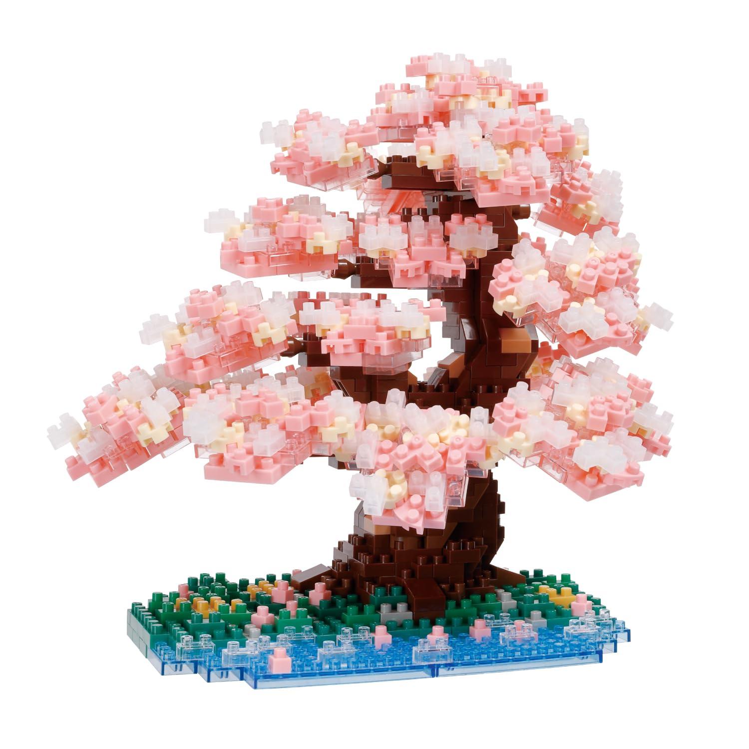 Kawada Nano Blocks Somei Yoshino Cherry Blossom 990 Pieces 15×14.2×13.5cm Ages 12+ Interior Hobby NBM-048