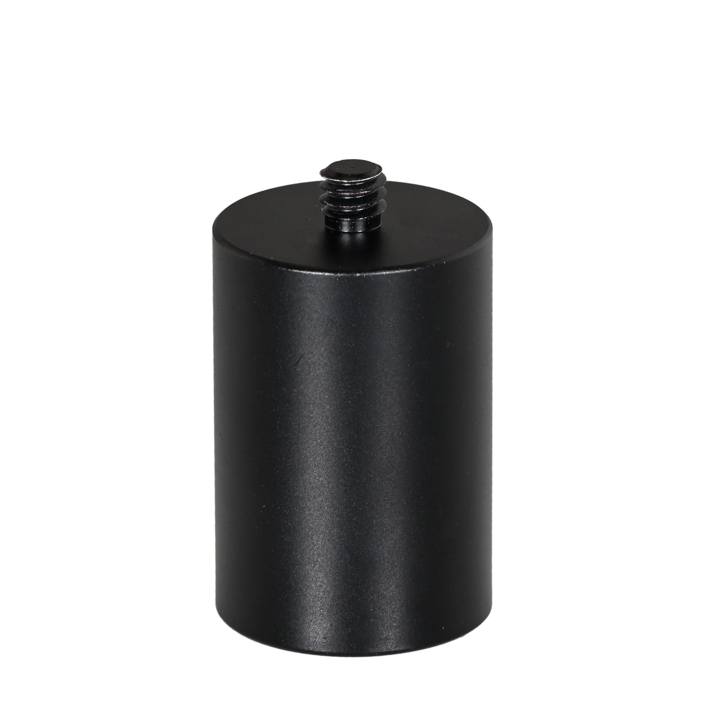 Etsumi Camera Screw 1/4-inch Height Adjustment Spacer 38 Male/Female Locking Screw Height 38mm Aluminum Spacer Photography Support Equipment Connector Black VE-2535