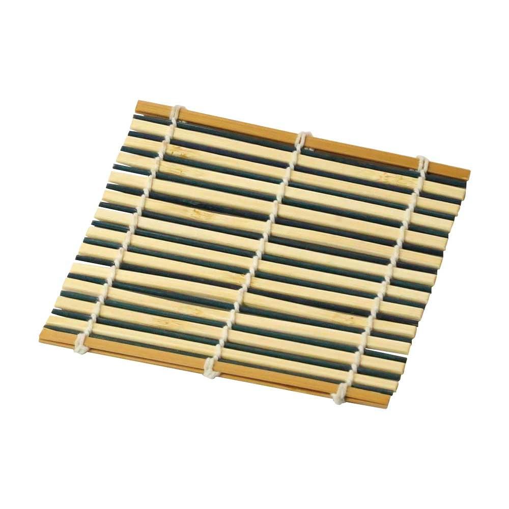 Yamaco Yumi Commercial Use Kyoto Bamboo Screen Color Coaster (Natural/Blue) yamaco12491