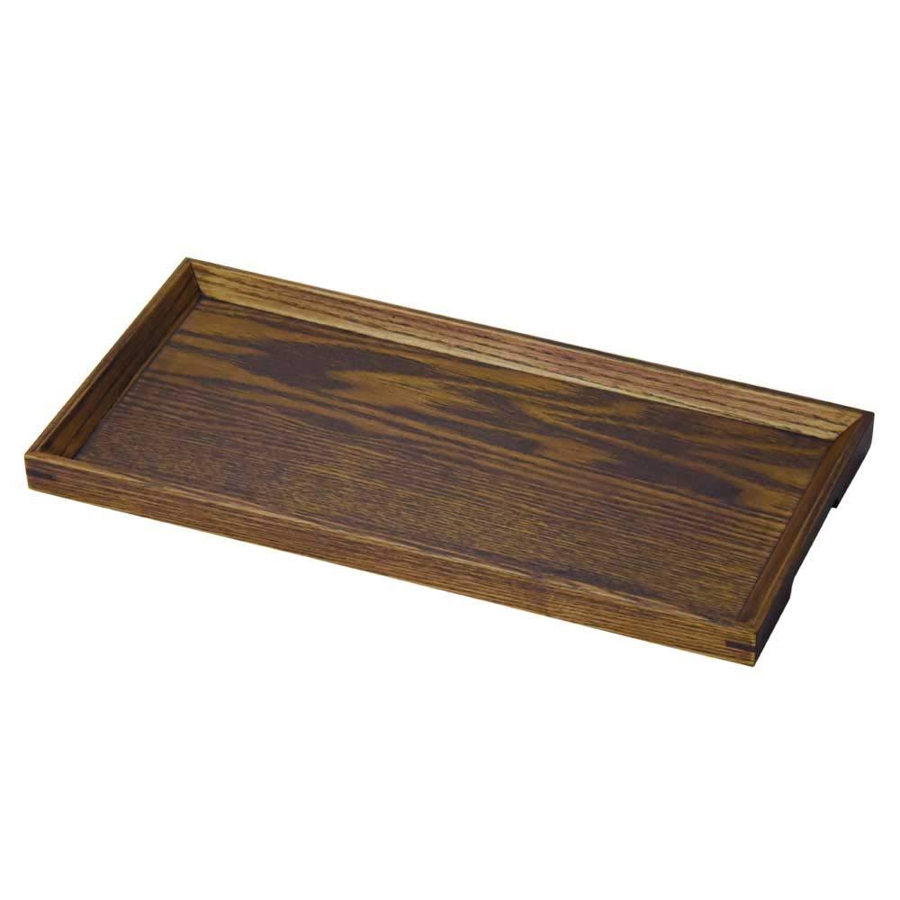Yamaco Yumi Commercial Use Wooden Non-Slip Cafe Tray Brown yamaco15571