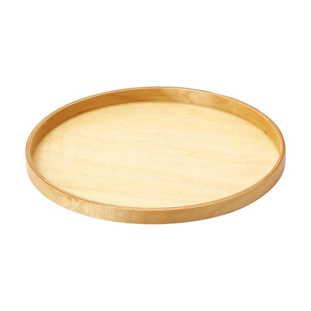 Yamaco Yumi Commercial Use Wooden Wappa Round Tray (Clear) φ21 yamaco17290