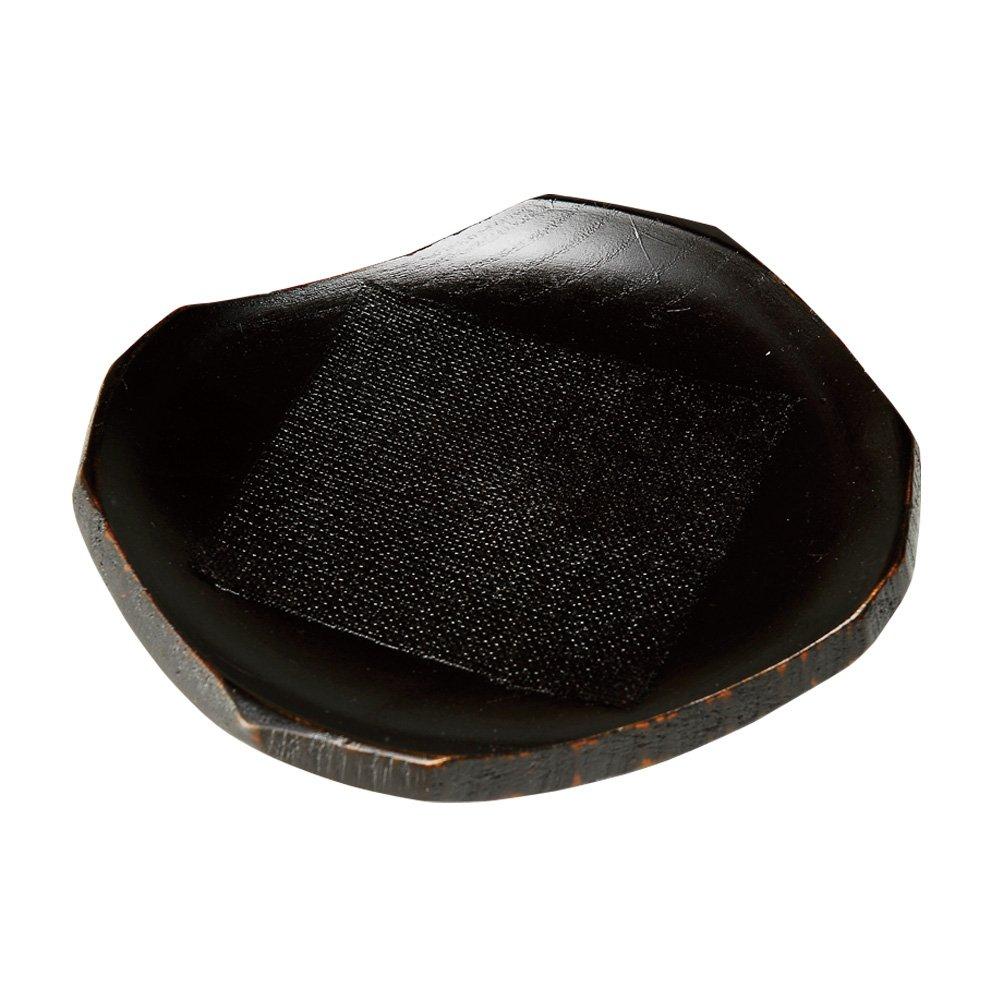 Yamaco Yumi Commercial Use 4.5-inch Square Individual Plate (Black) yamaco26105
