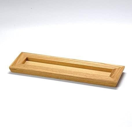 Yamaco Yumi Commercial Use Wooden Long Rectangular Tray for Delicacies, Large, Clear yamaco32461