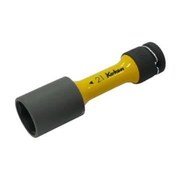 Yamashita Industrial Research Institute Koken 1/2" (12.7mm) Square Impact Wheel Nut Socket (Thin Wall) Overall Length 110mm 21mm 14145PM.110-21