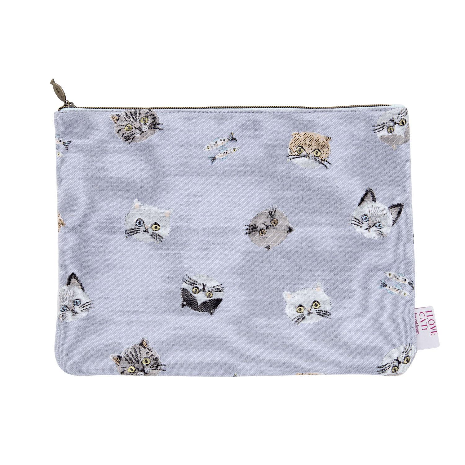 I LOVE CAT! Multi-Pouch Lavender