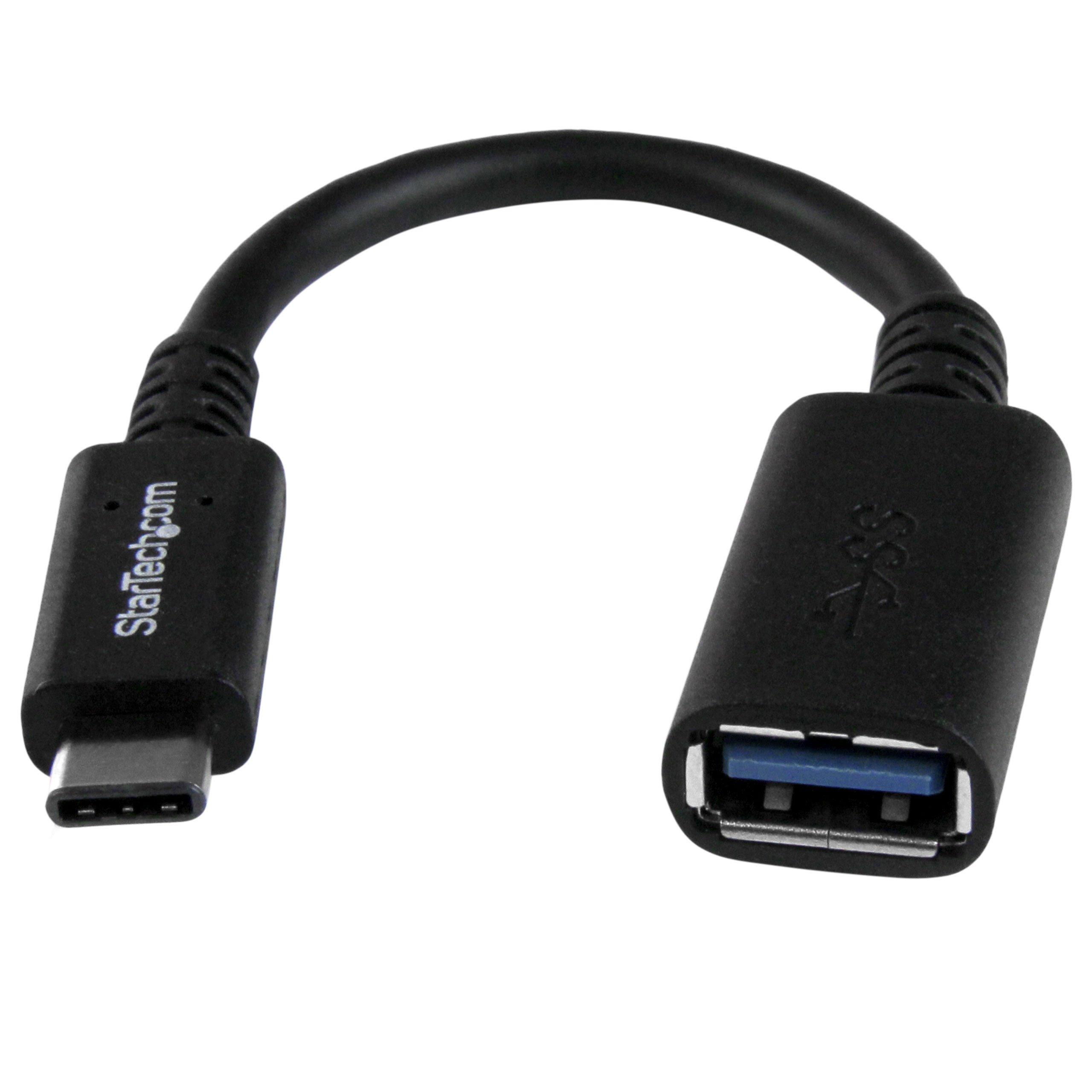StarTech.com USB Type-C to USB 3.0 Type-A Adapter Type-C (Male) to Type-A (Female) 15cm Black USB31CAADP 1 piece