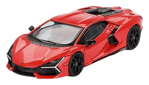 MINI GT 1/64 Lamborghini Revuelto Arancio Dac Lucido (Right-Hand Drive) Ready-to-Display Model