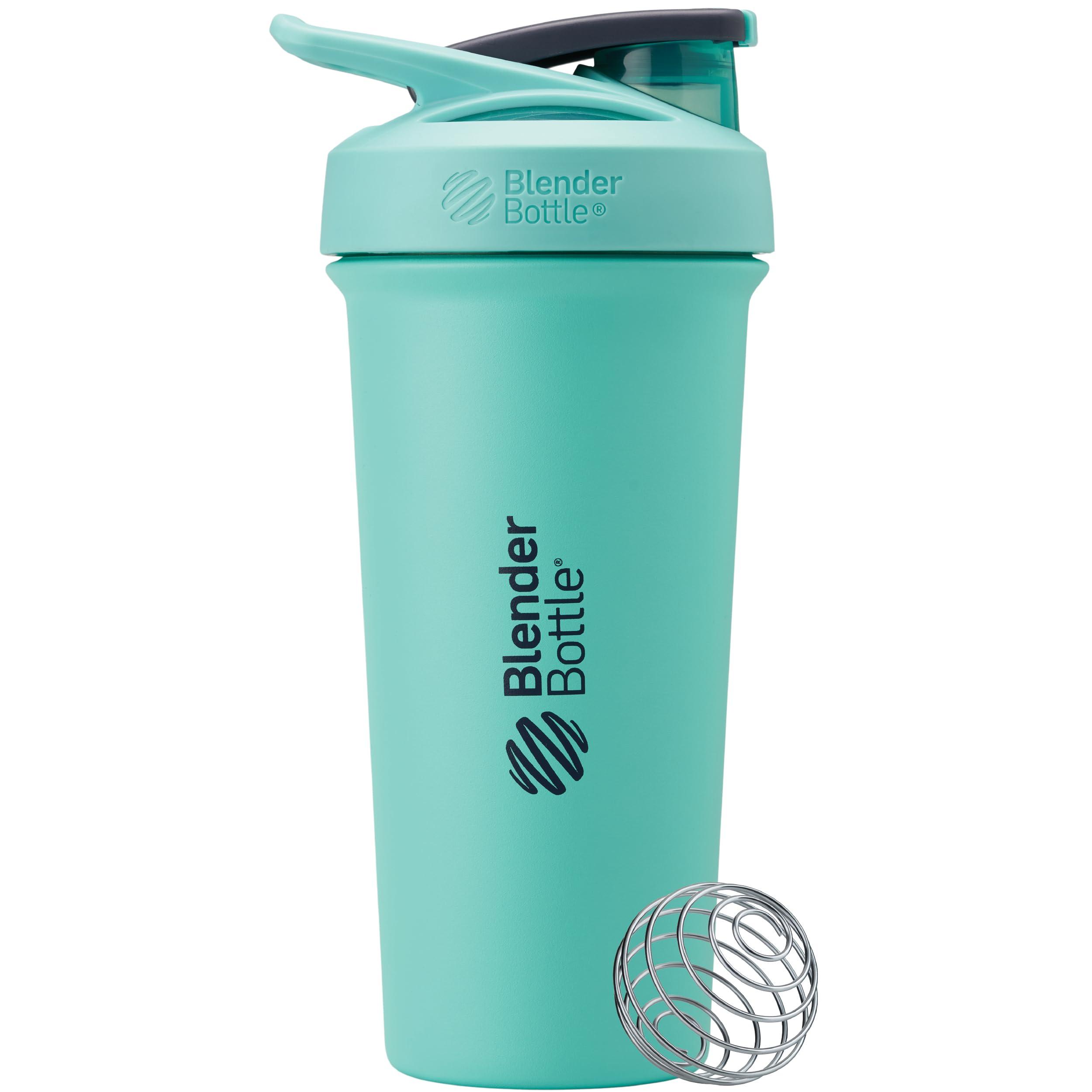 Blender Bottle Mixer Shaker Bottle Strada Stainless Sleek Stainless Steel 25oz (740ml) Seafoam BBSTSS25 SF