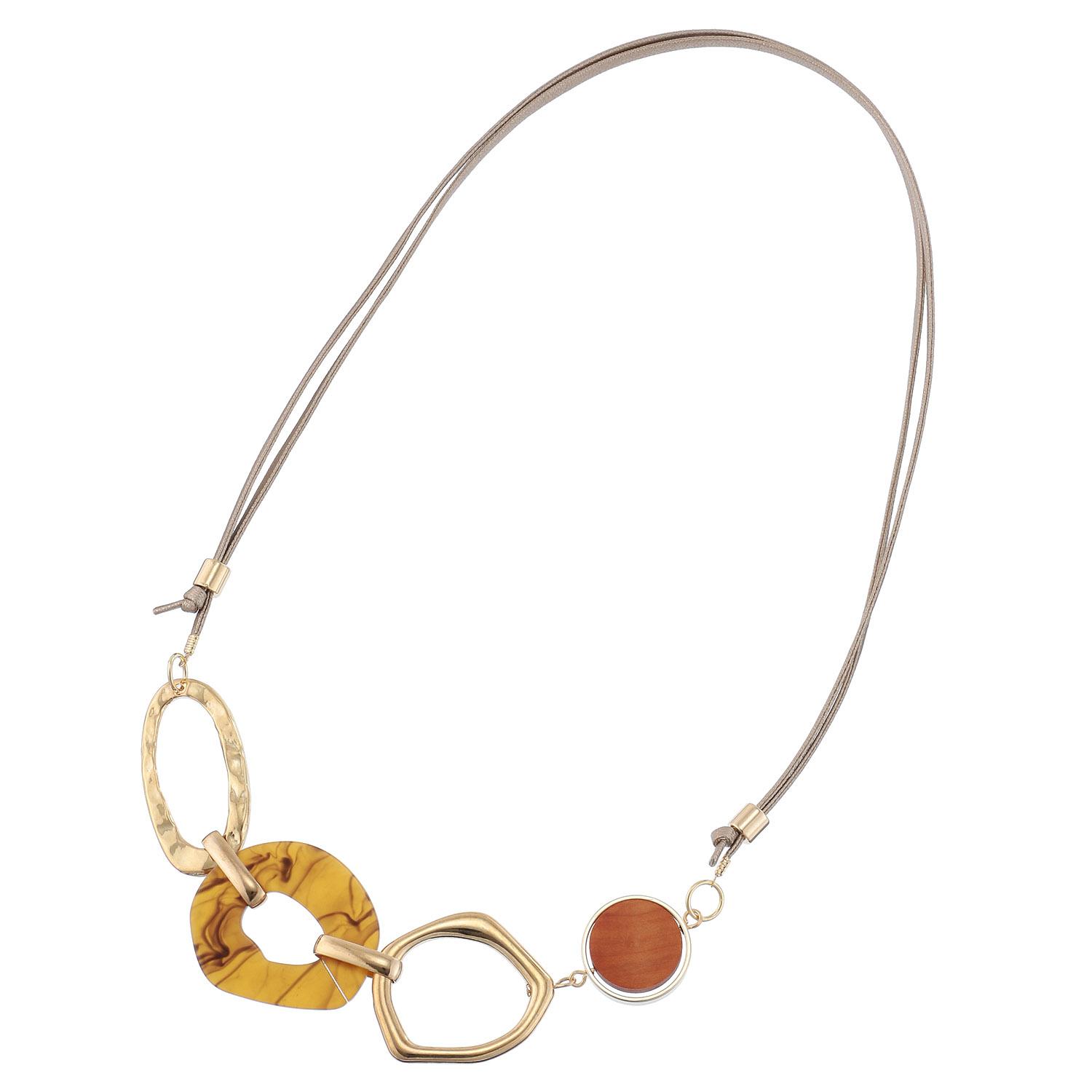 Mixed-Material Necklace