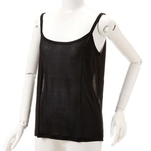 100% Pure Silk Innerwear Camisole (Jersey Knit) Black L