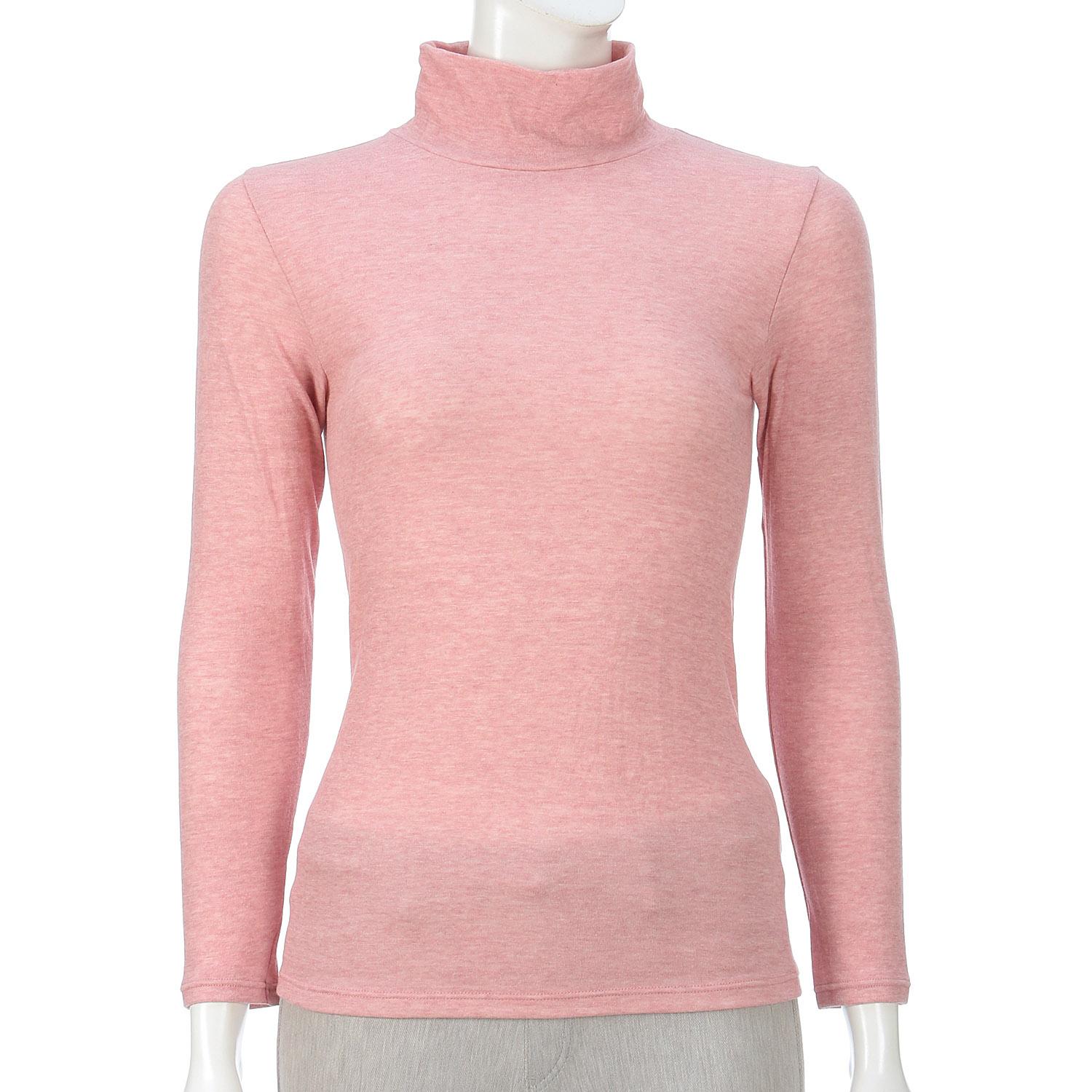 Huidgeokoro by FOODtextile High Neck Long Sleeve Rose Red L