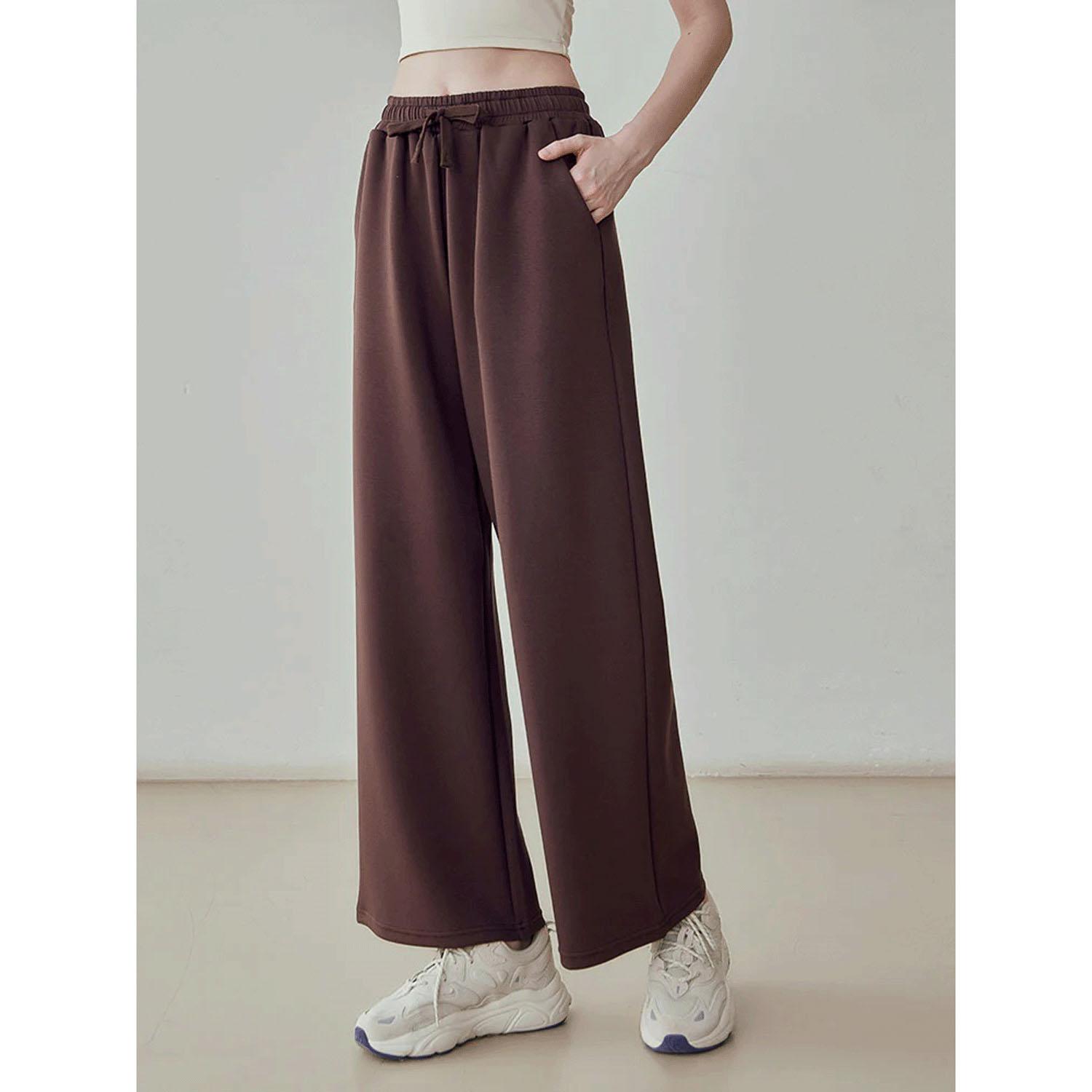 Sweat Wide Pants, Maroon, M