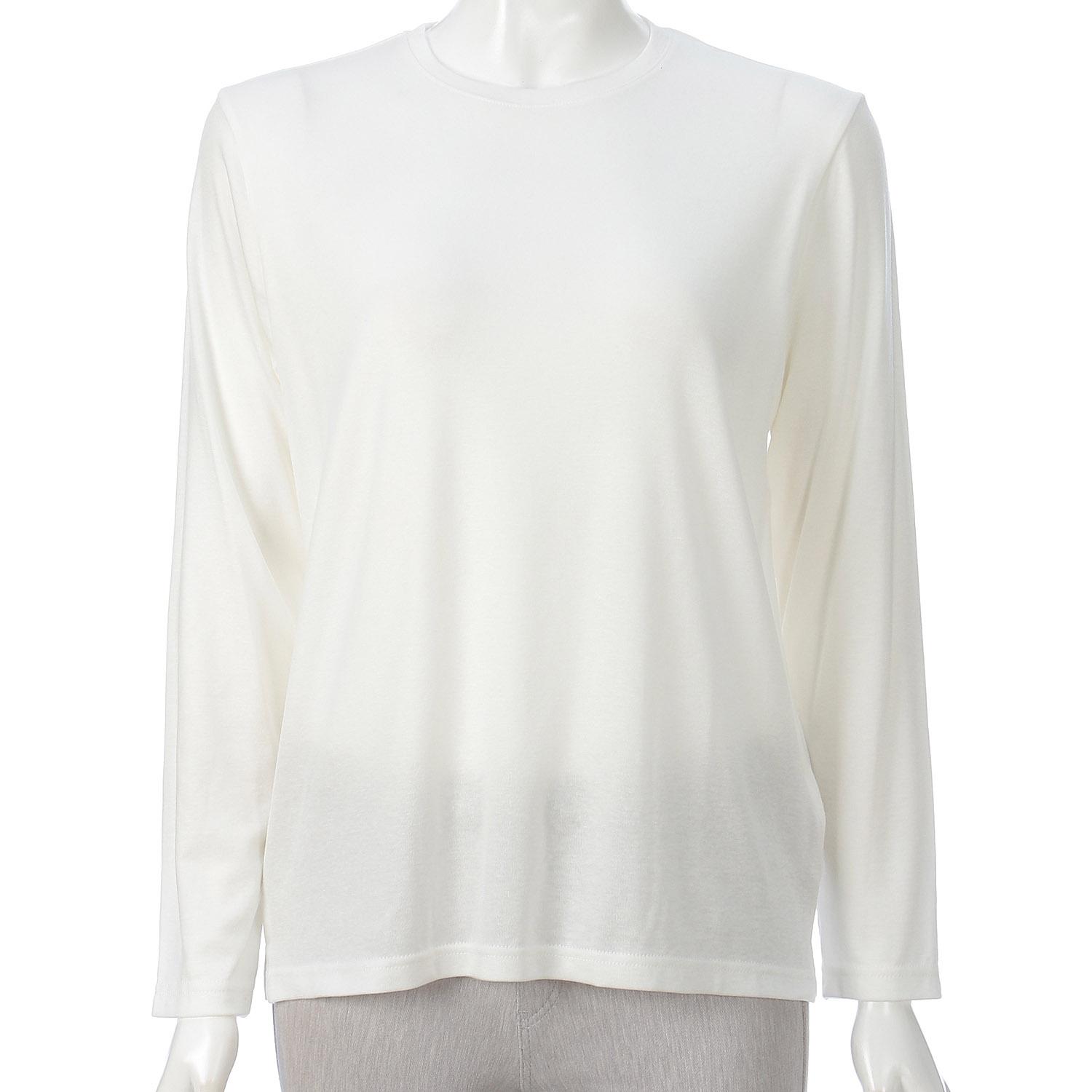 Half-Milan Rib Crew Neck Knit Top