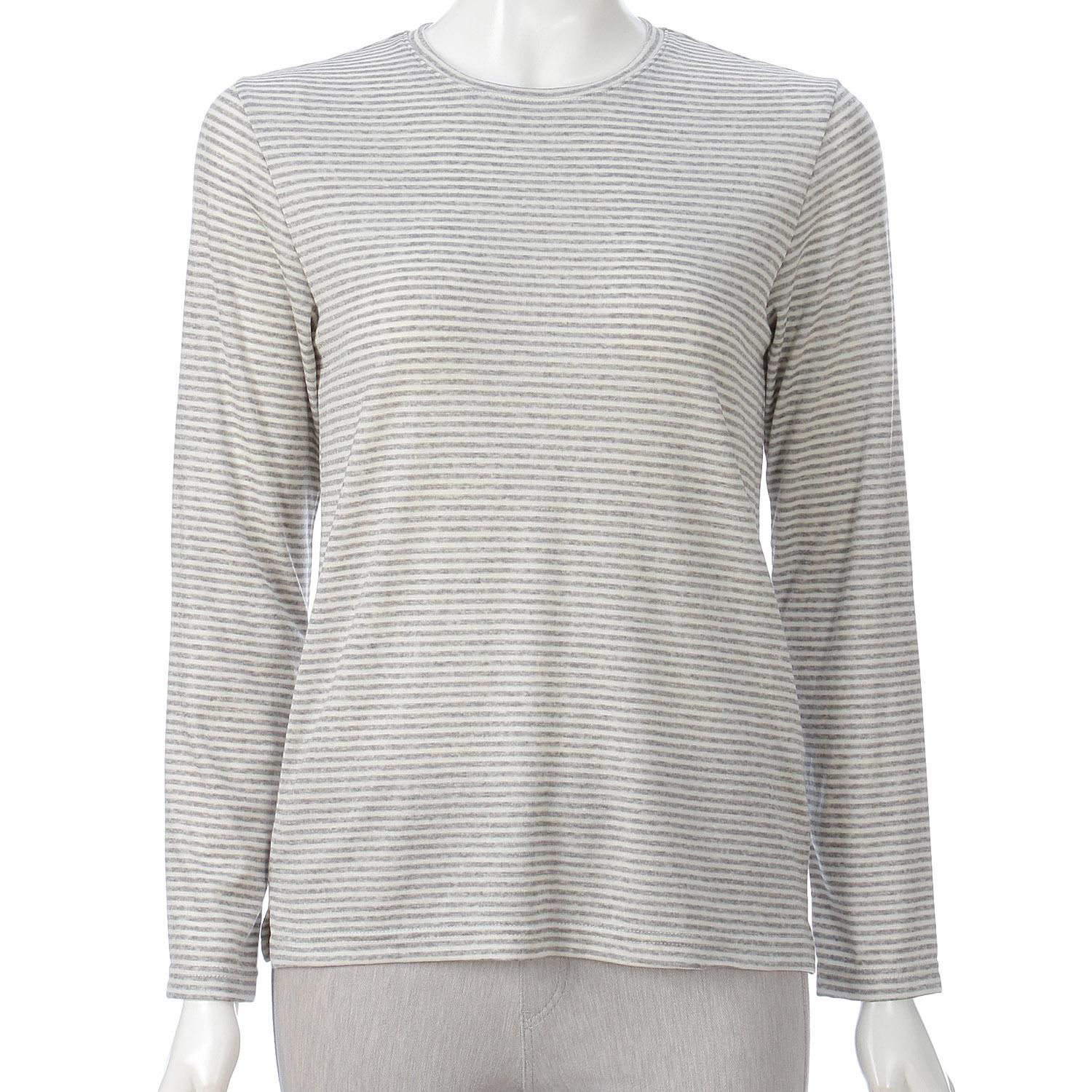 Half-Milan Rib Crew Neck Knit Top