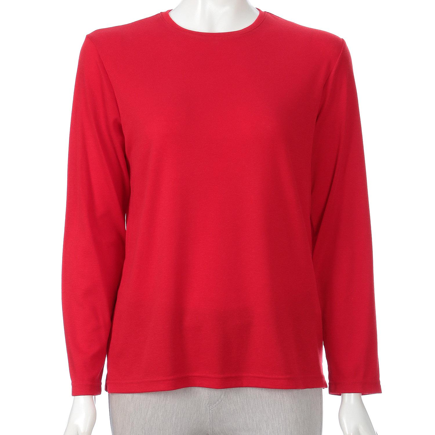 Half-Milan Rib Crew Neck Knit Top
