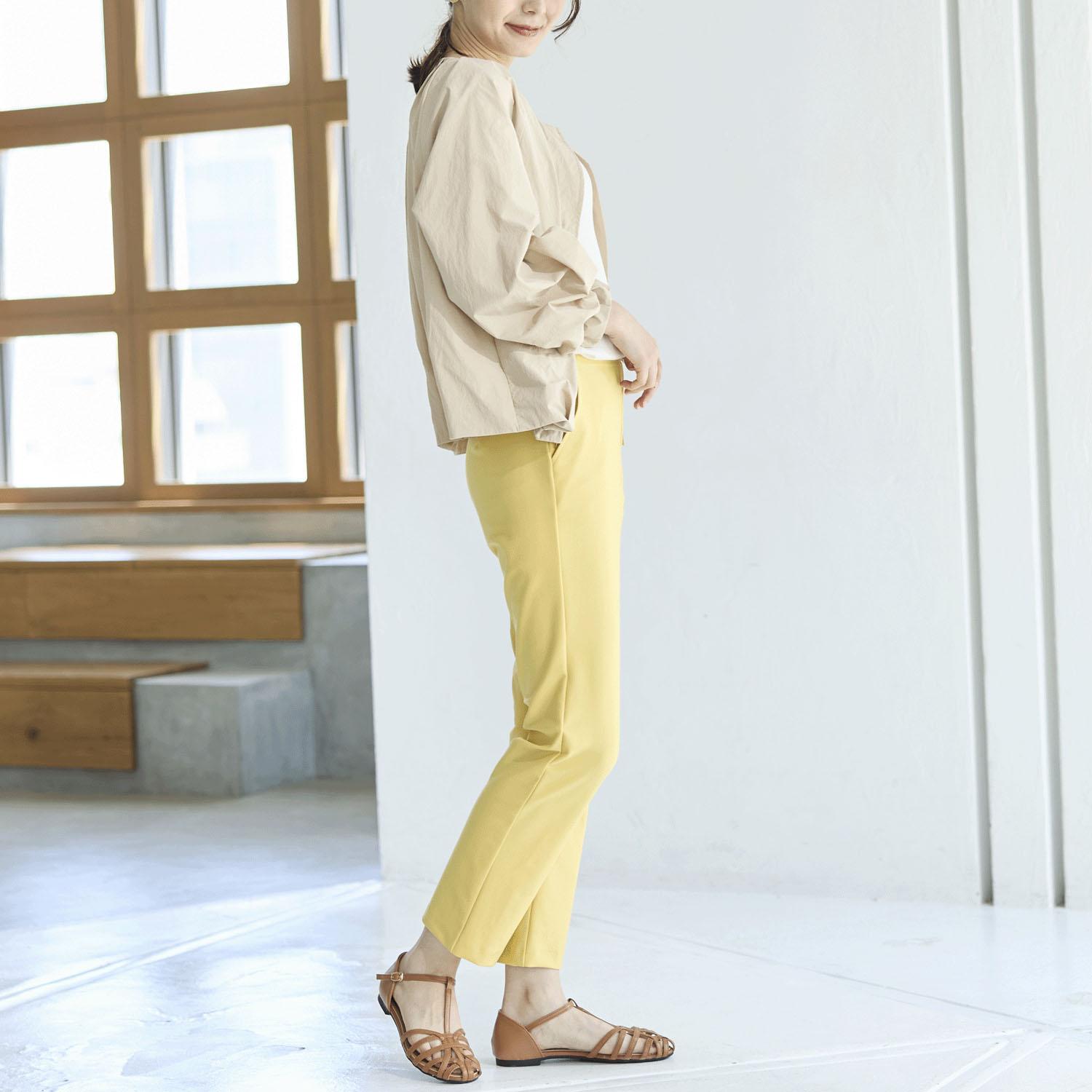 TAKUMIBA Air Silky Slim Pants Mango L