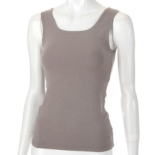 Silky-Smooth Premium Inner Tank Top M/L Jouaie Mocha Gray M
