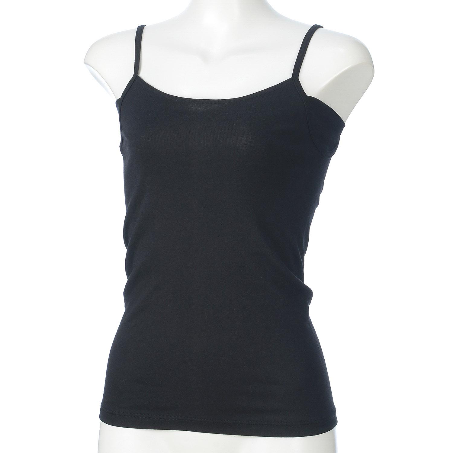 Jouaill Sweat-Wicking Innerwear High-Back Camisole Black LL (2L)