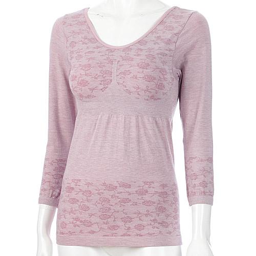 Dress Inner with Cups, 3/4 Sleeve, LL Size, Pink, LL (2L)