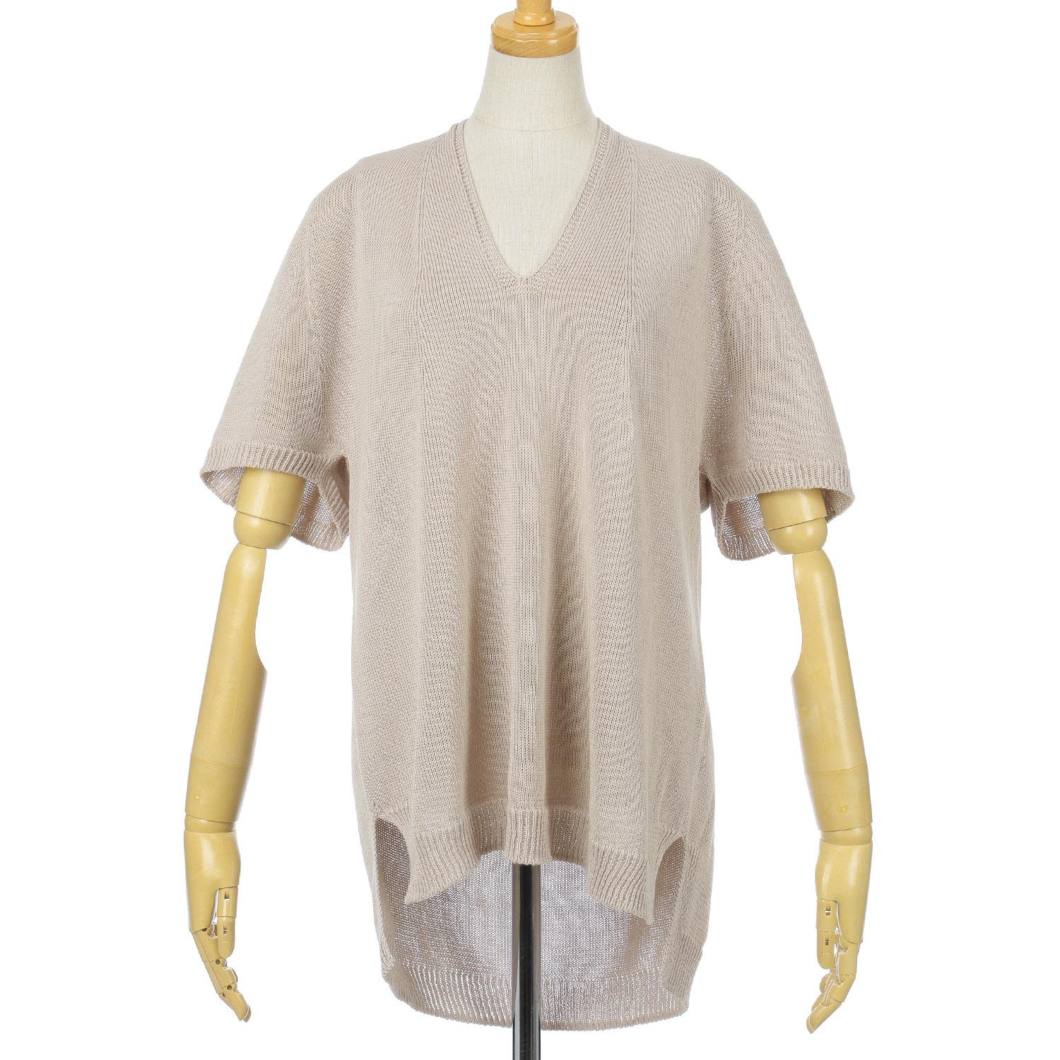 Vingtrois Gima Cotton Whole Garment Dolman Sleeve - Greige - M