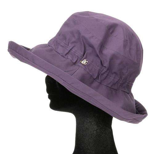 Water-repellent Broadcloth Sailor Hat with Rubber Band - Purple