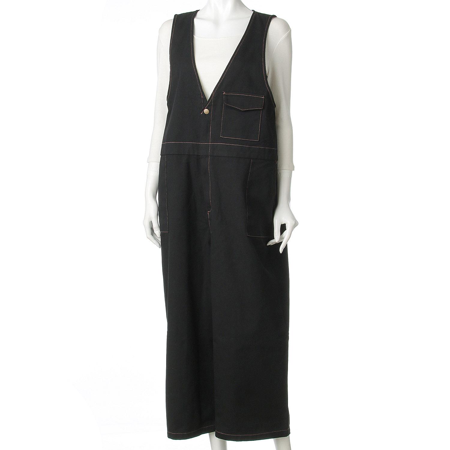 LUPILIEN Denim Overalls Black F (Free Size)