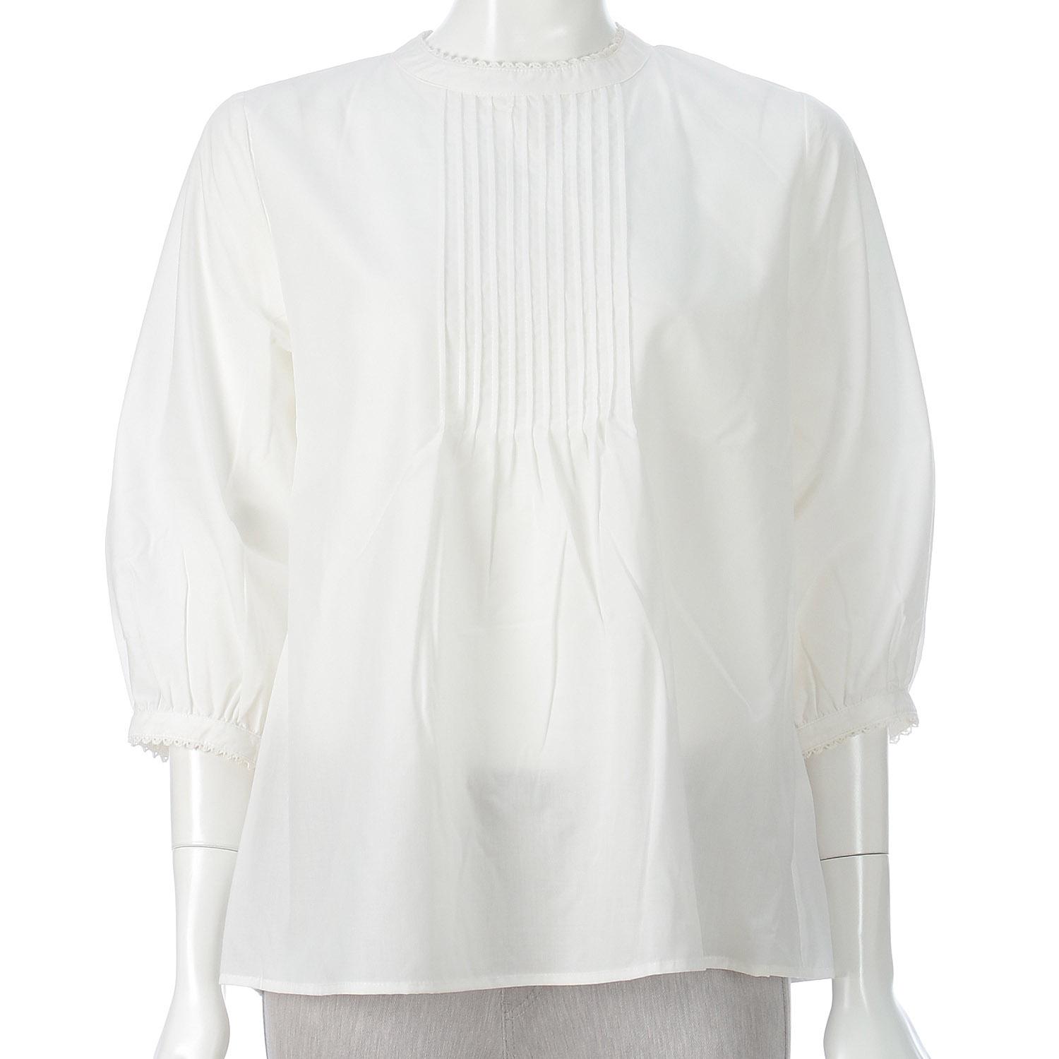 Water-repellent Tuck Blouse Off-White M