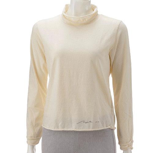 Magenta Cotton Jersey Two-Layer Rolled Long Sleeve, Natural, F (Free)