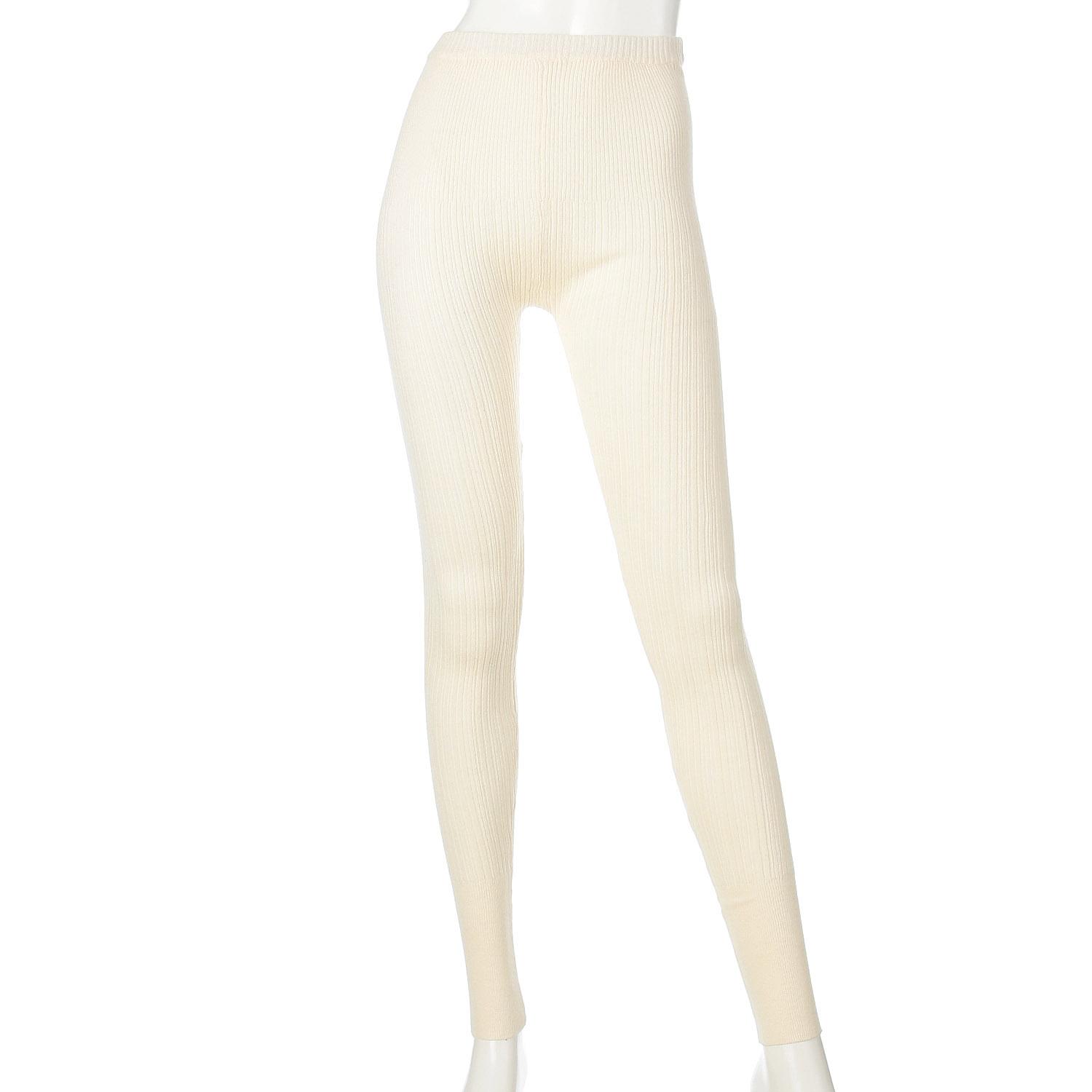 SO Random Tele-Knit Leggings Ivory F (Free Size)