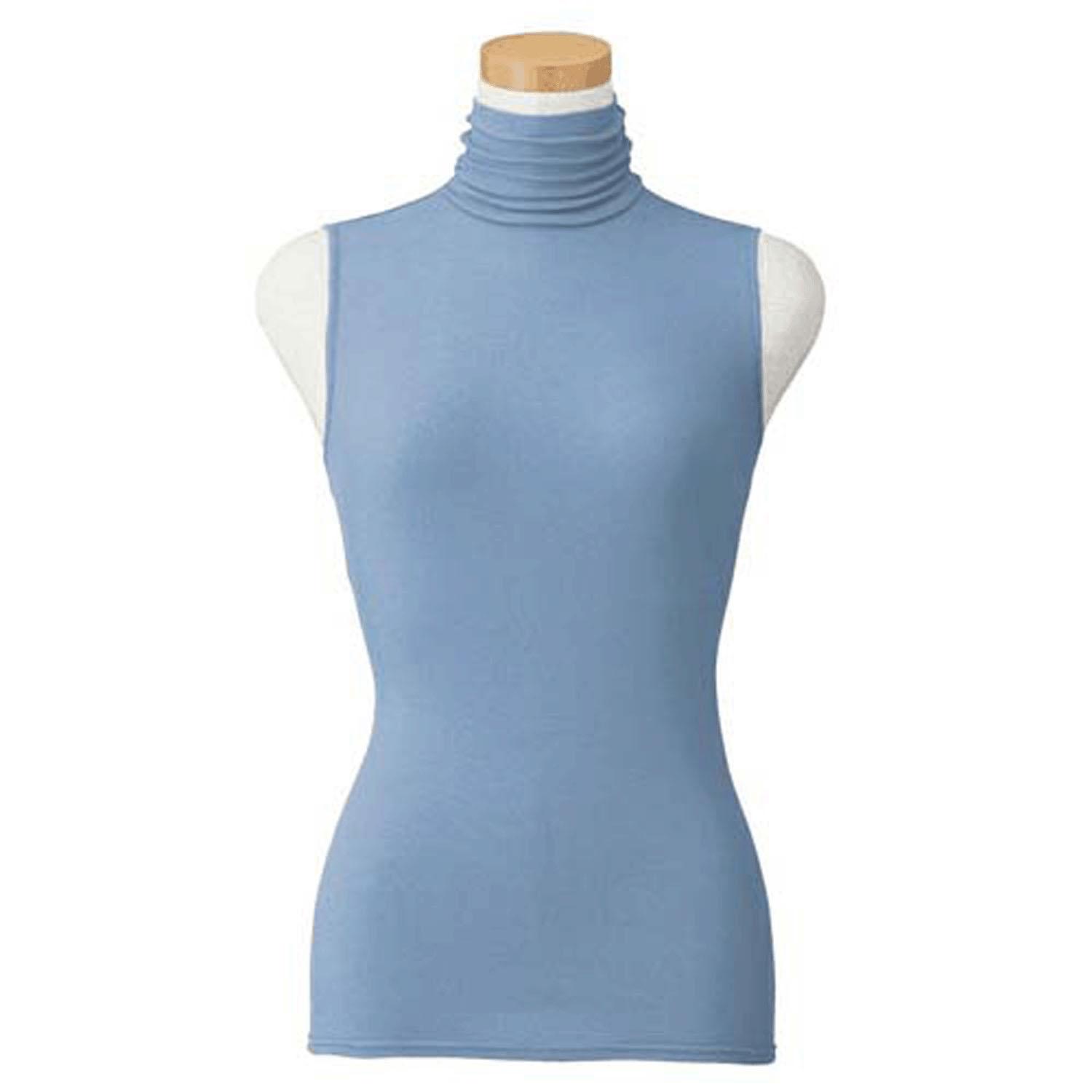 Angel Cotton Chiffon High Neck Sleeveless Top Sky of Paris L