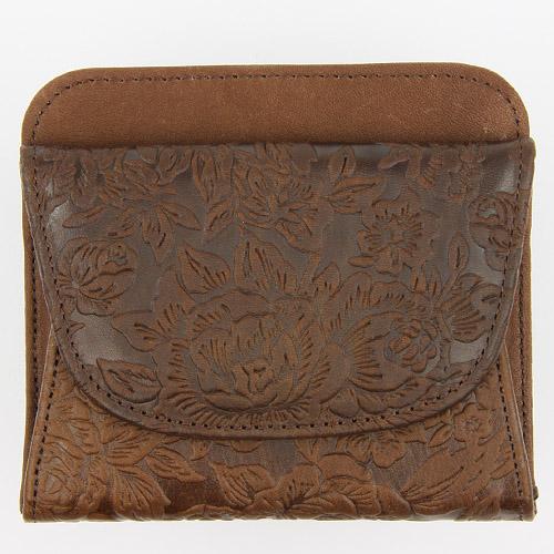Embossed Rose Pattern Open Single Bill Holder