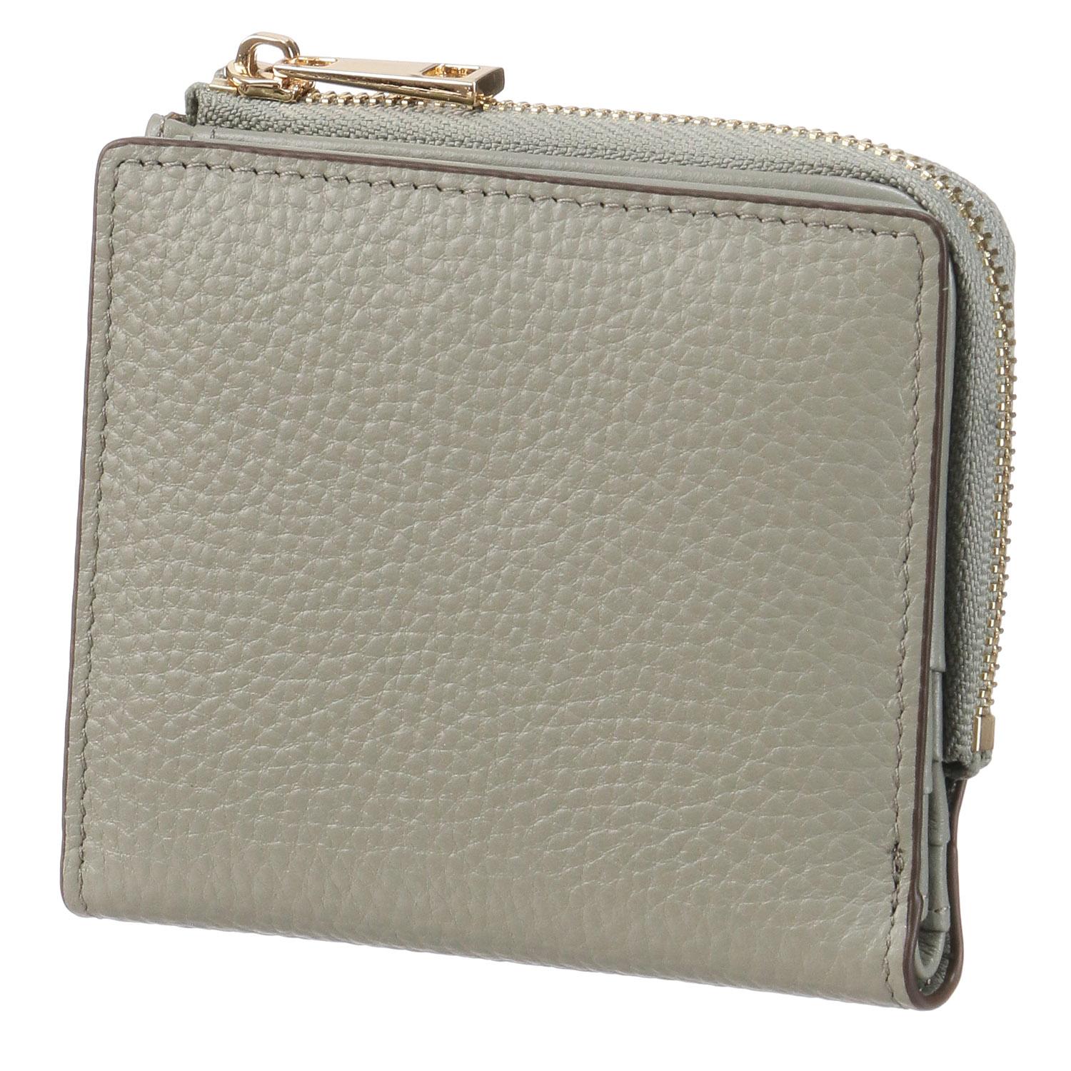 Leather Shrink L-Zip Compact Wallet