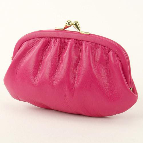 Colorful Solid-Color Coin Purse - Pink