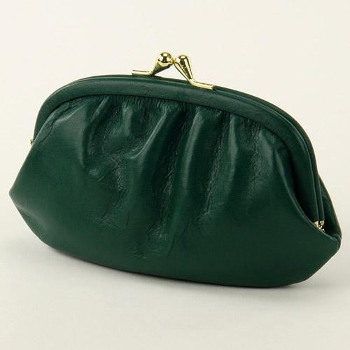 Colorful Solid-Color Coin Purse, Moss Green