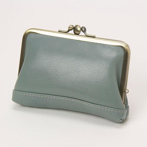 Antique Three-Panel Clamshell Purse, Sky Blue