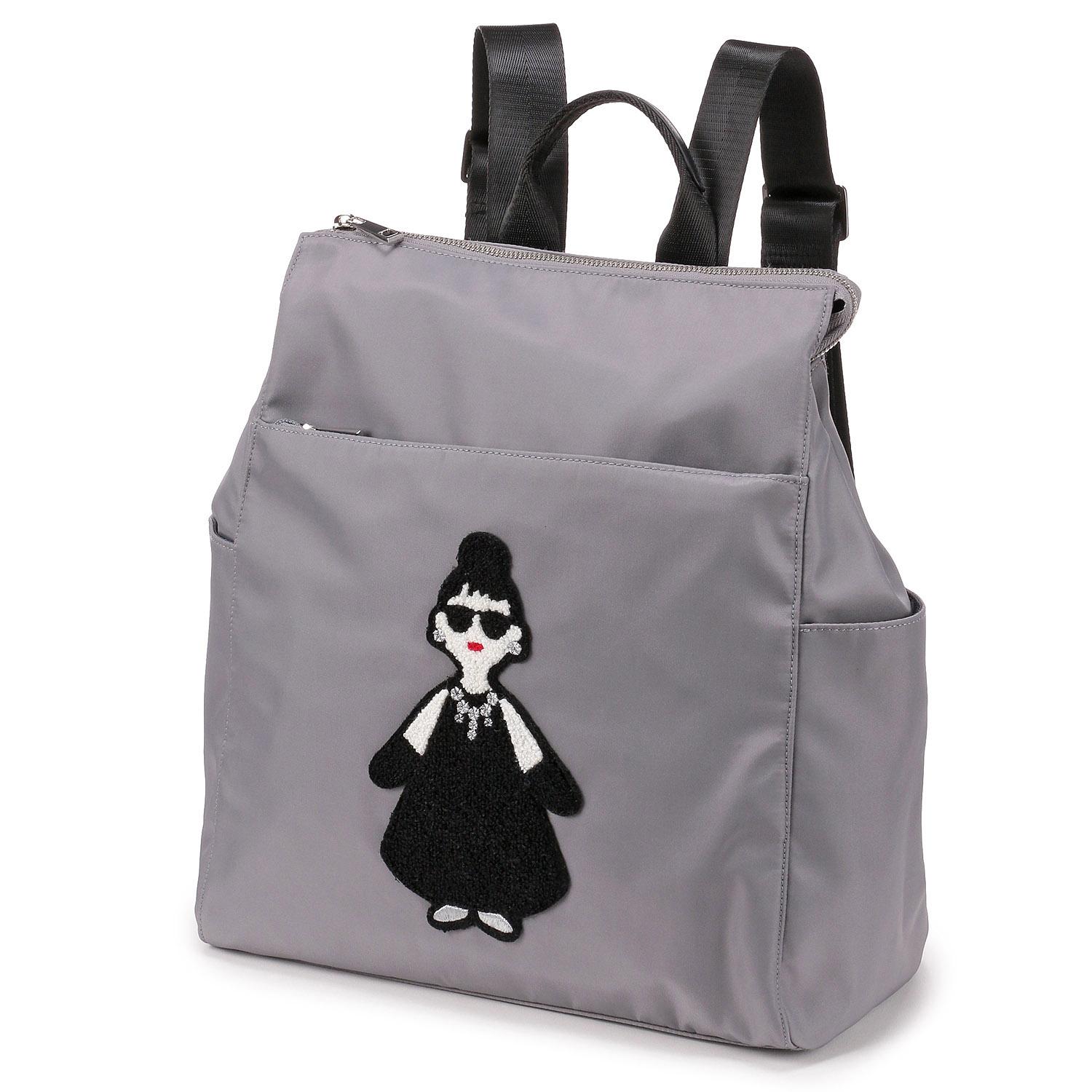 HAPPY FACE Lady Emma Multi-Pocket Backpack