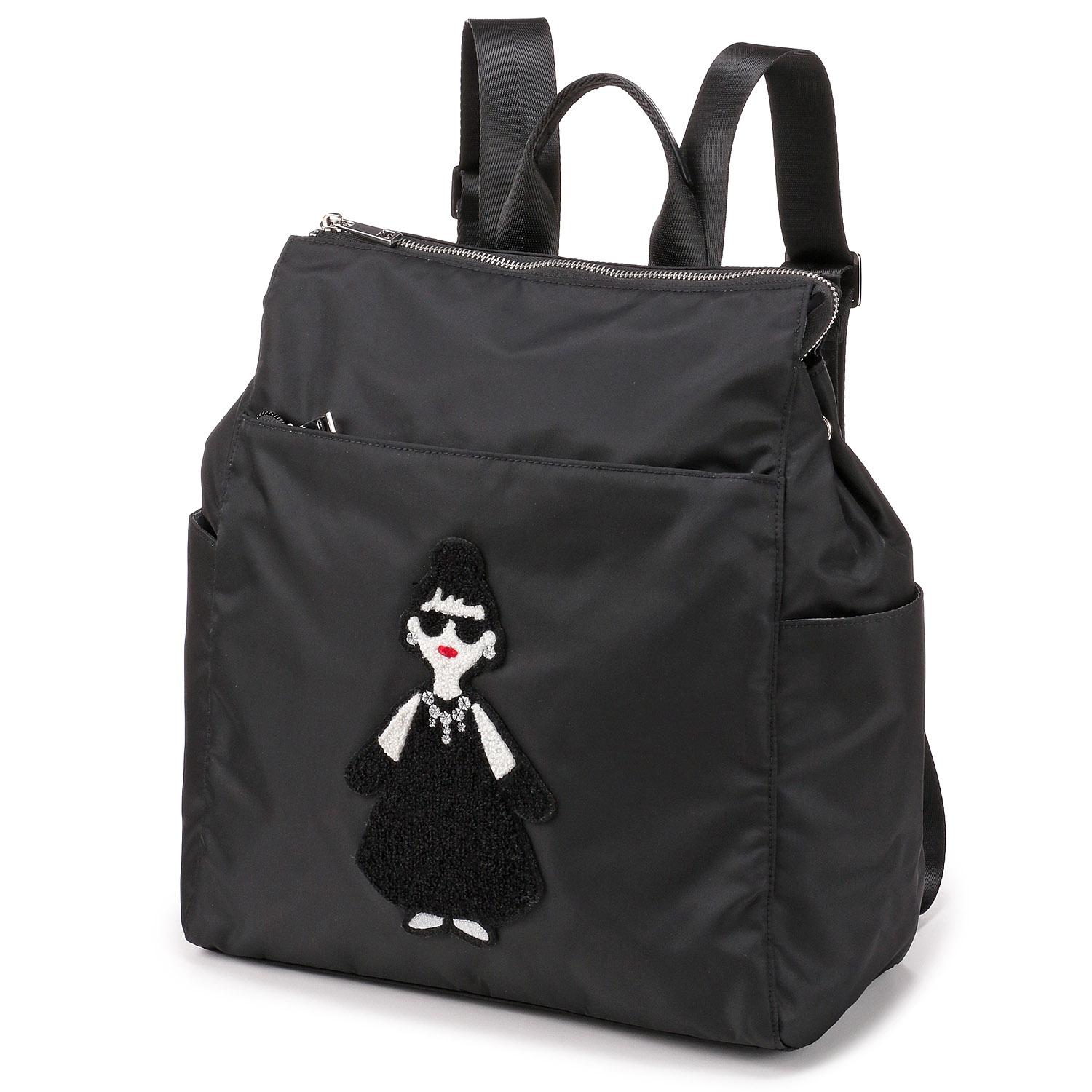 HAPPY FACE Lady Emma Multi-Pocket Backpack