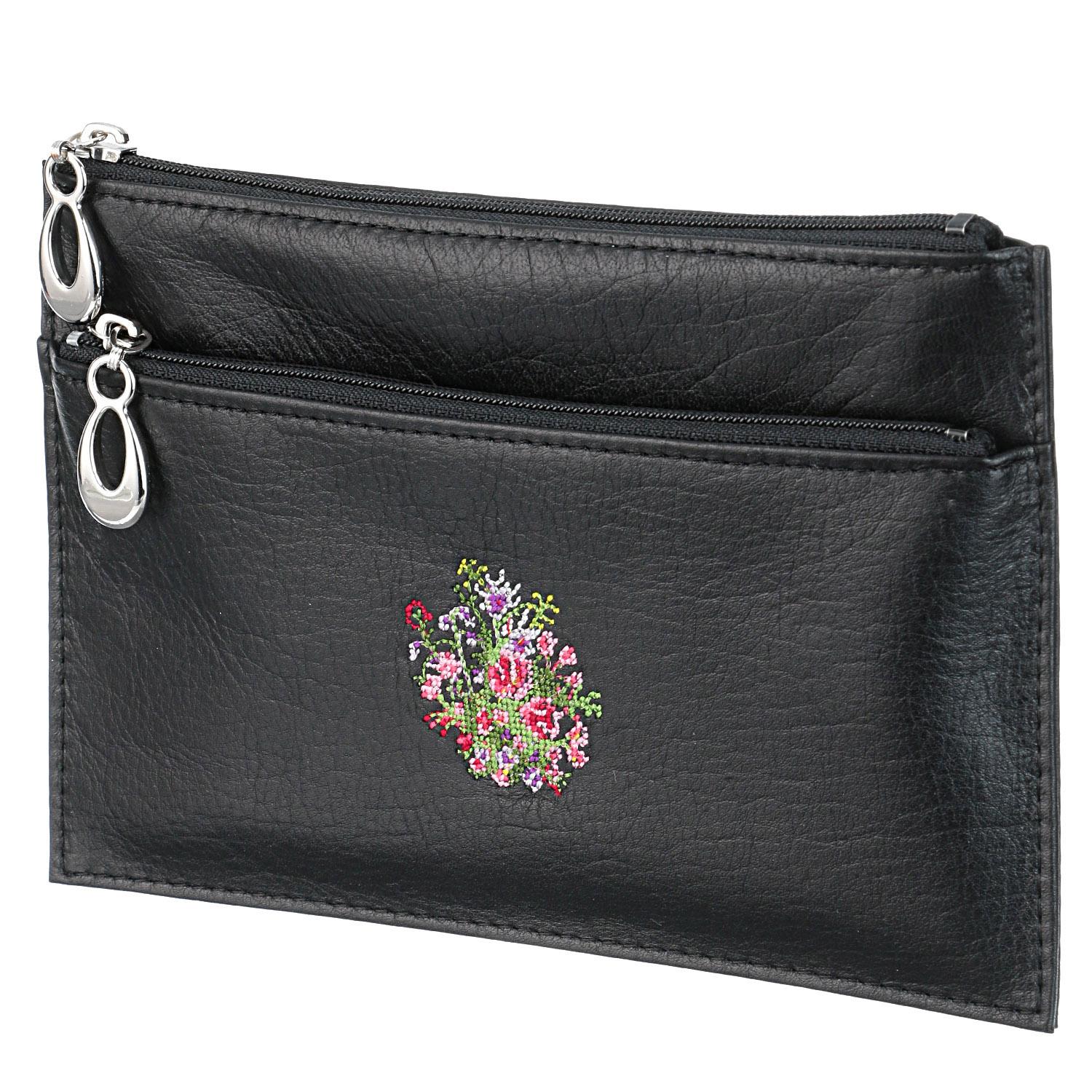 Dream Poetry Collection Two-Way Zipper Pouch - Black