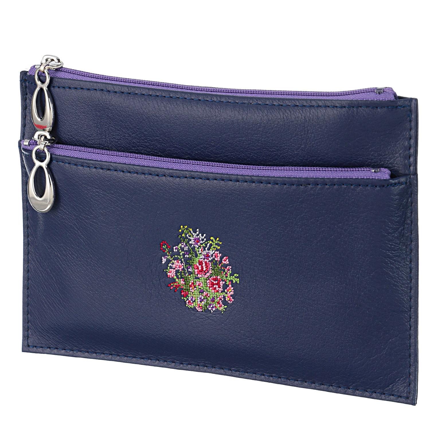 Dream Poetry Collection Two-Way Zipper Pouch - Purple