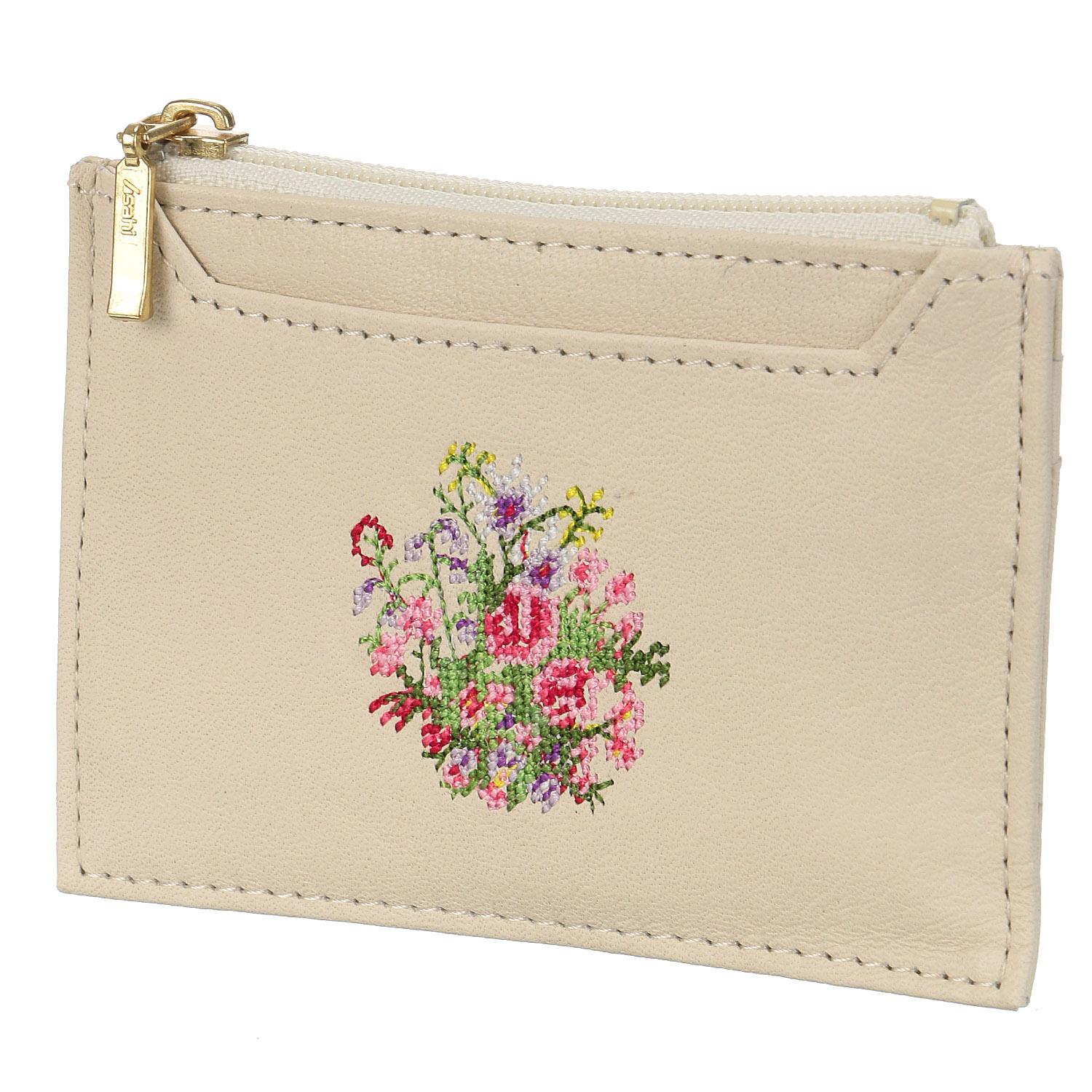 Dream Poetry Collection Compact Wallet Off-White