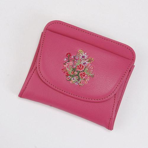 Dream Poetry Collection Open-Style Single-Bill Wallet Pink