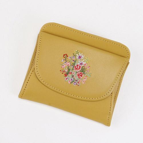Dream Poetry Collection Open-Style Single-Bill Wallet - Yellow