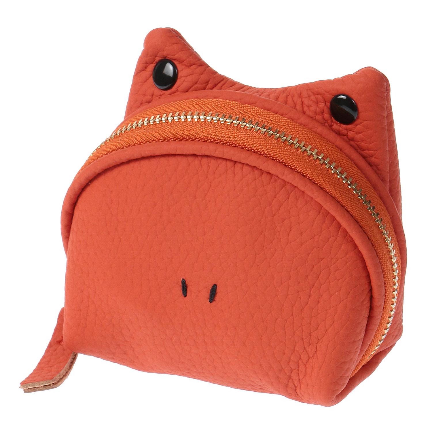 Frog-shaped pouch (cowhide leather)
