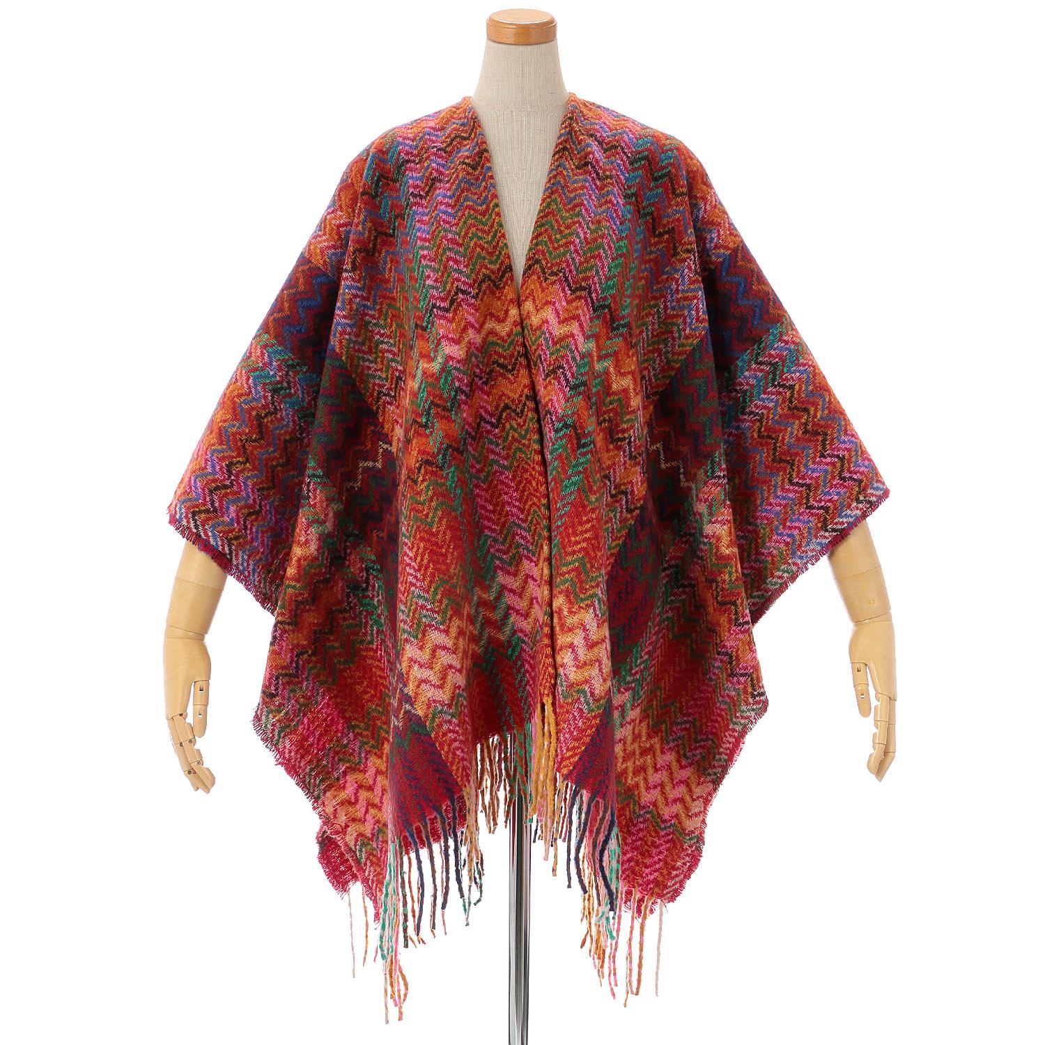 Ethnic-style poncho