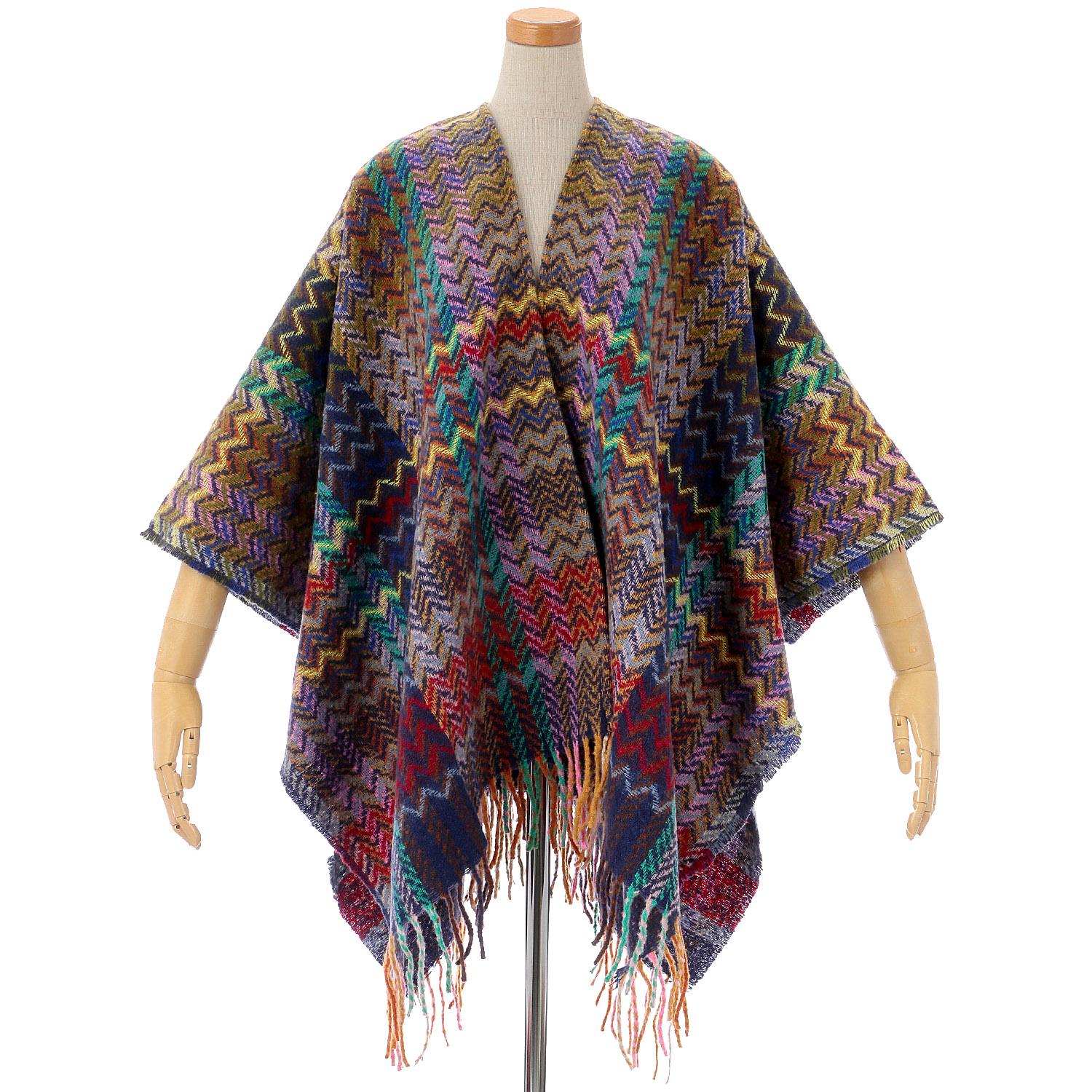 Ethnic-style poncho