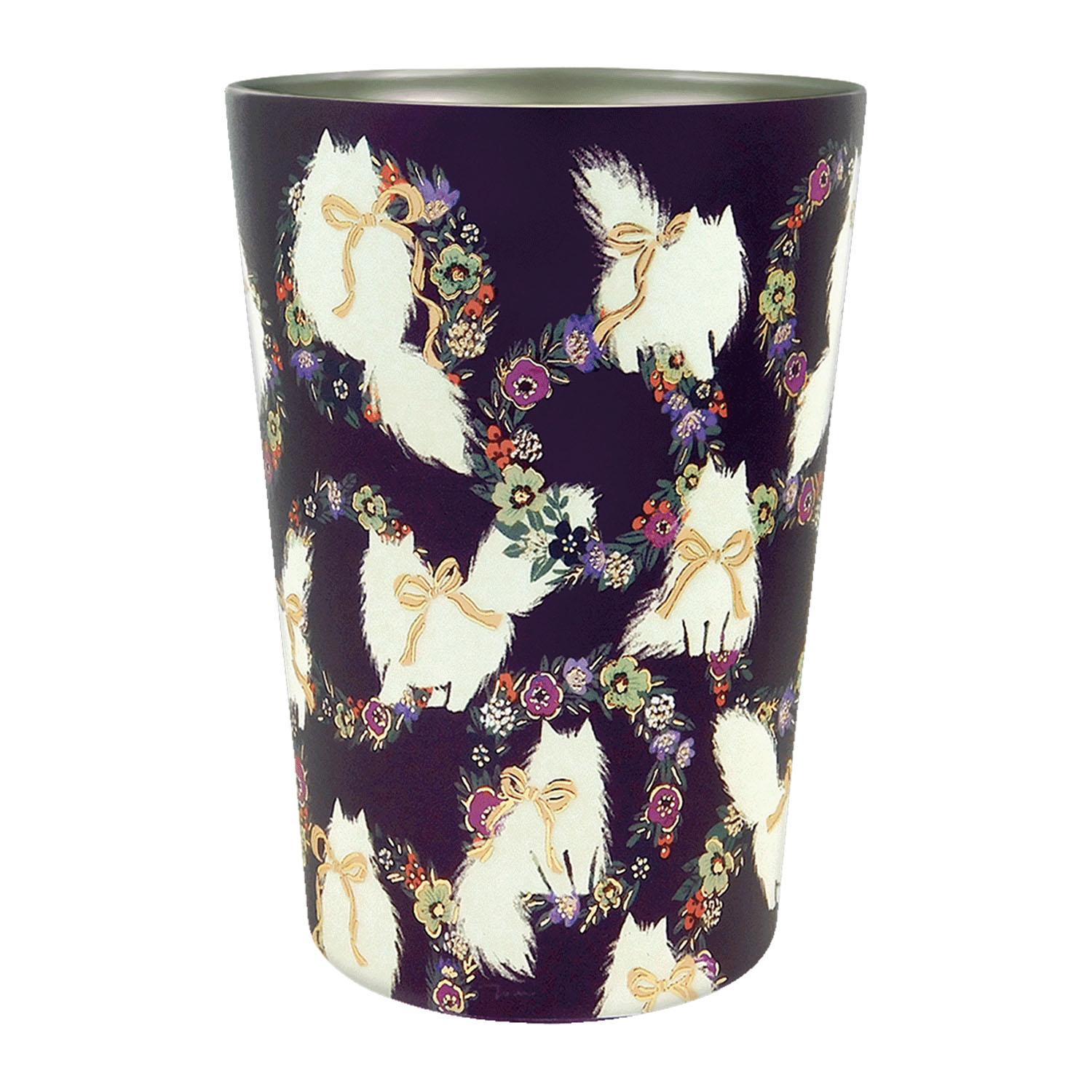Tomoko Hayashi 2-Way Vacuum Double-Wall Tumbler 450ml 01_Romantic Cat