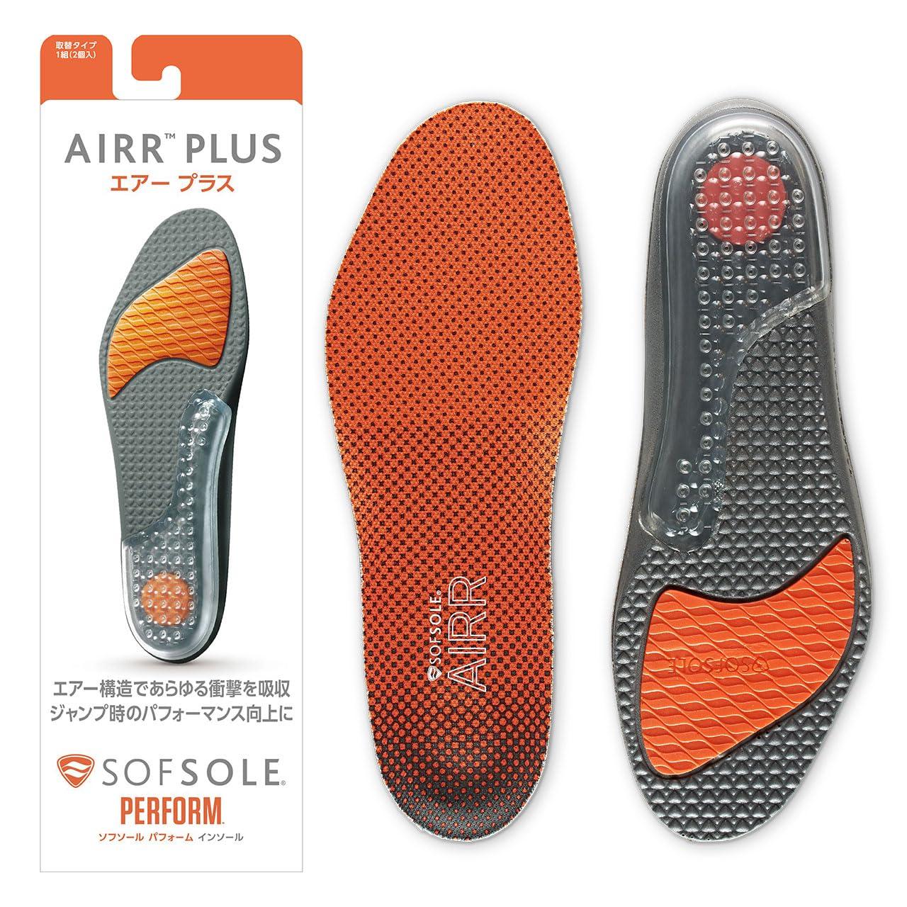 Sof Sole Air Plus Insoles Unisex Replaceable Type M Size (24.0-25.5cm) 226370 Shock Absorption