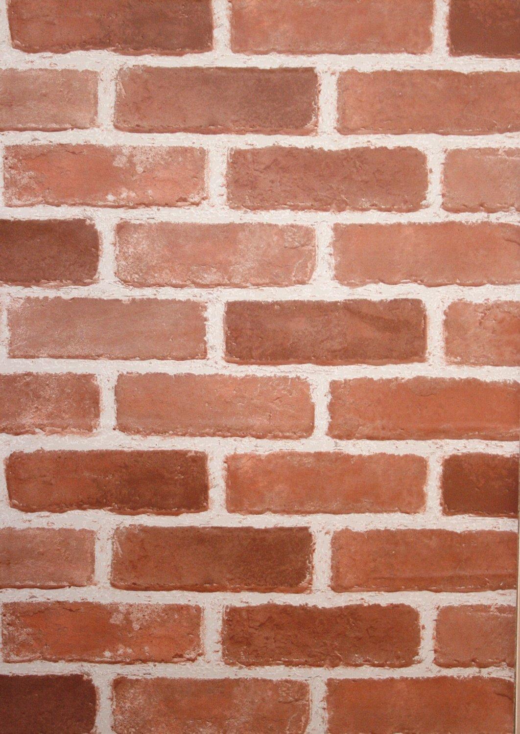 TOYO CASE KABEDECO Wall Sticker Wallpaper Peelable Vertical 250 x Horizontal 47cm Brick Pattern Brown Brown Brick KABE-06