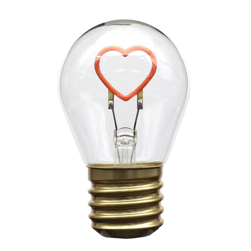 Japan Trust Technology Funny Neon Bulb Light Bulb-Shaped Illumination Neon Light Heart JTNBULB-HRT